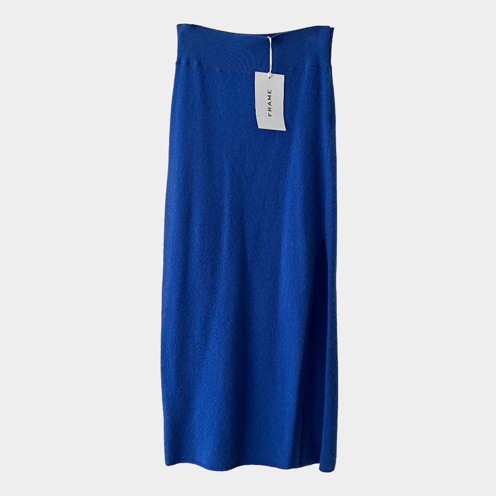 NWT • Frame cashmere Compact Pencil Skirt in jet stream • size S‎